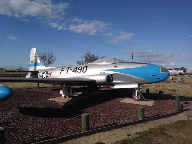 F-80 Shooting Star, S/N 45-8490, Buzz Number FT-490, Castle Air Museum in California